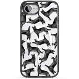 German Shepherd (Black) Watercolour Dog Pattern