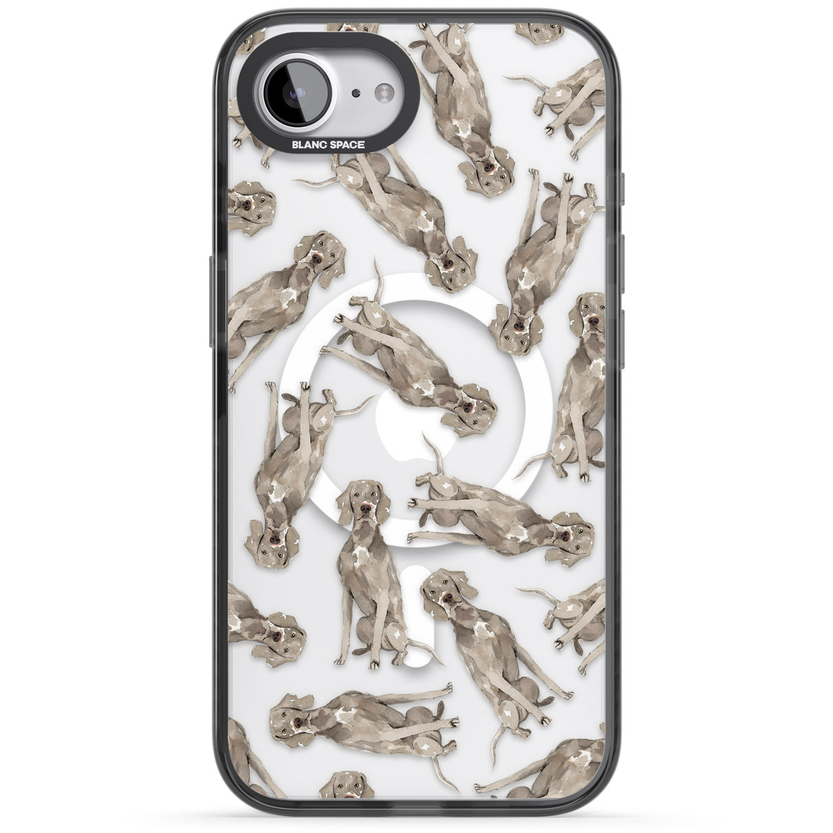 Weimaraner Watercolour Dog Pattern