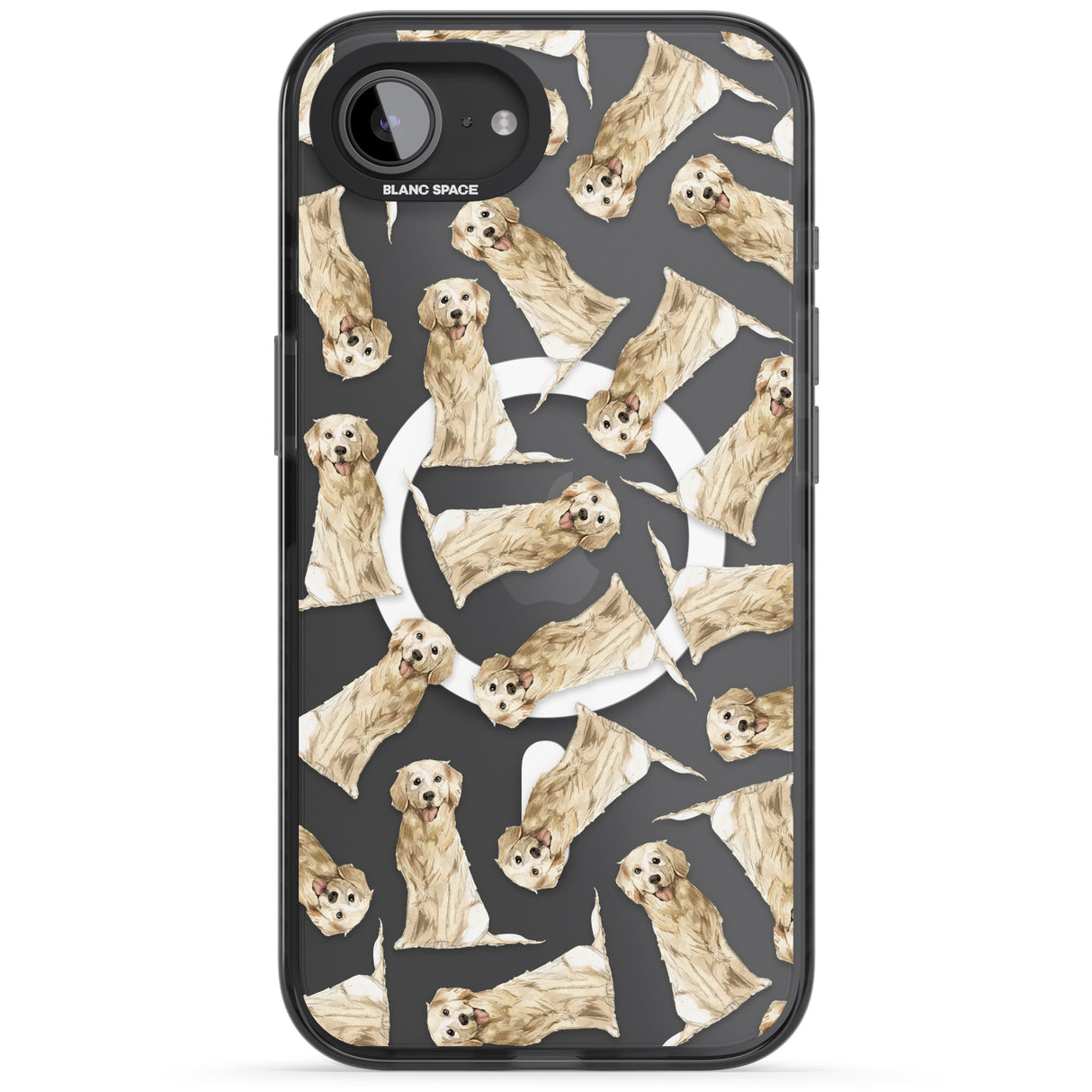 Golden Retriever Watercolour Dog Pattern