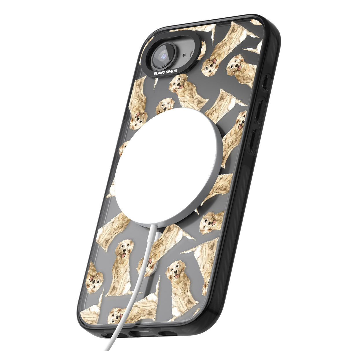 Golden Retriever Watercolour Dog Pattern