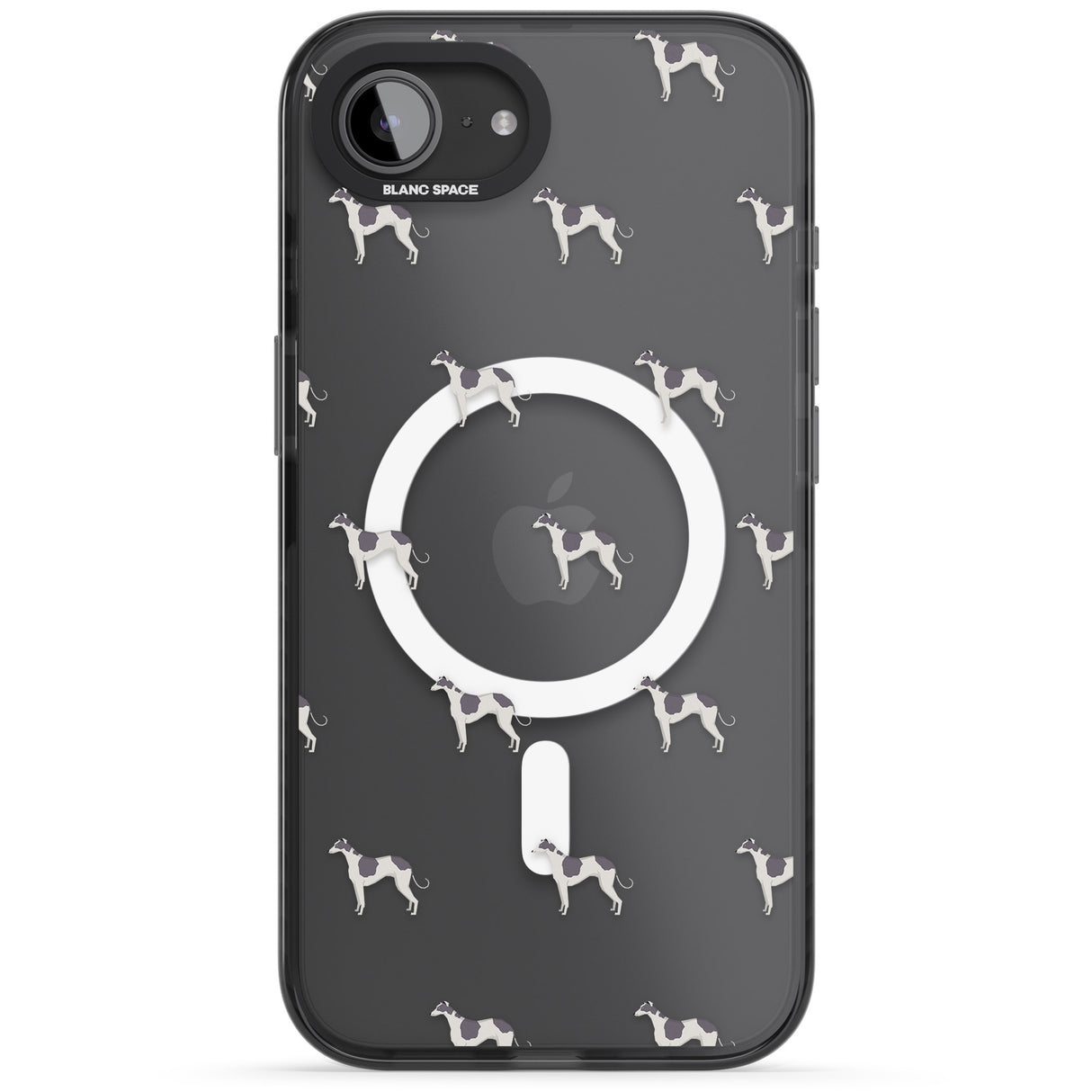Greyhound Dog Pattern Clear