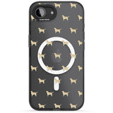 Tan Labrador Dog Pattern Clear