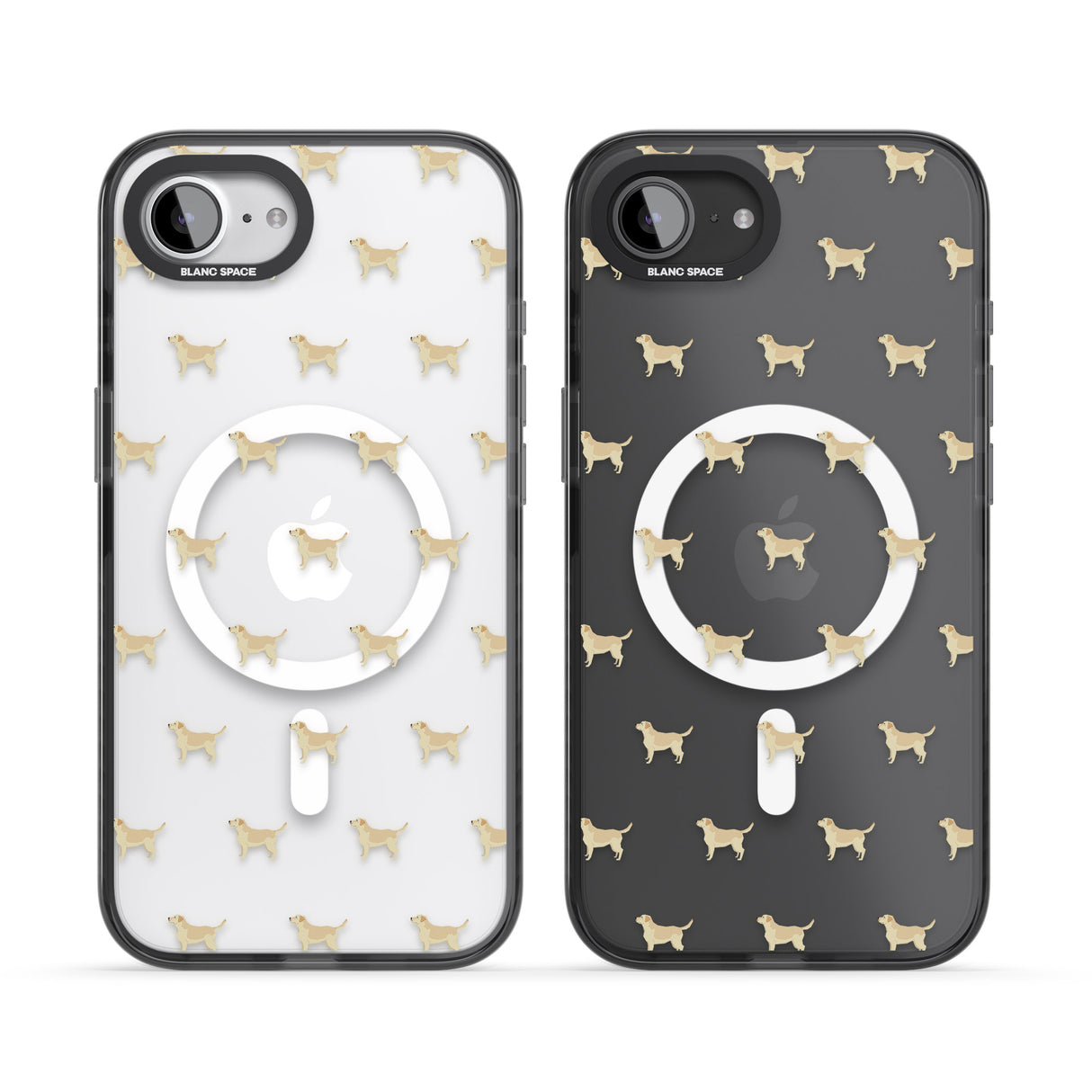 Tan Labrador Dog Pattern Clear