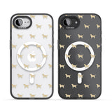 Tan Labrador Dog Pattern Clear
