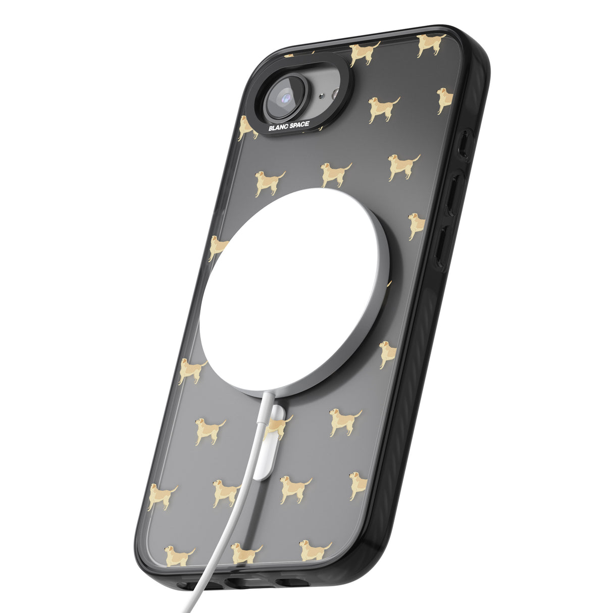 Tan Labrador Dog Pattern Clear