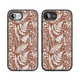 Wildflowers and Ferns on Terracotta