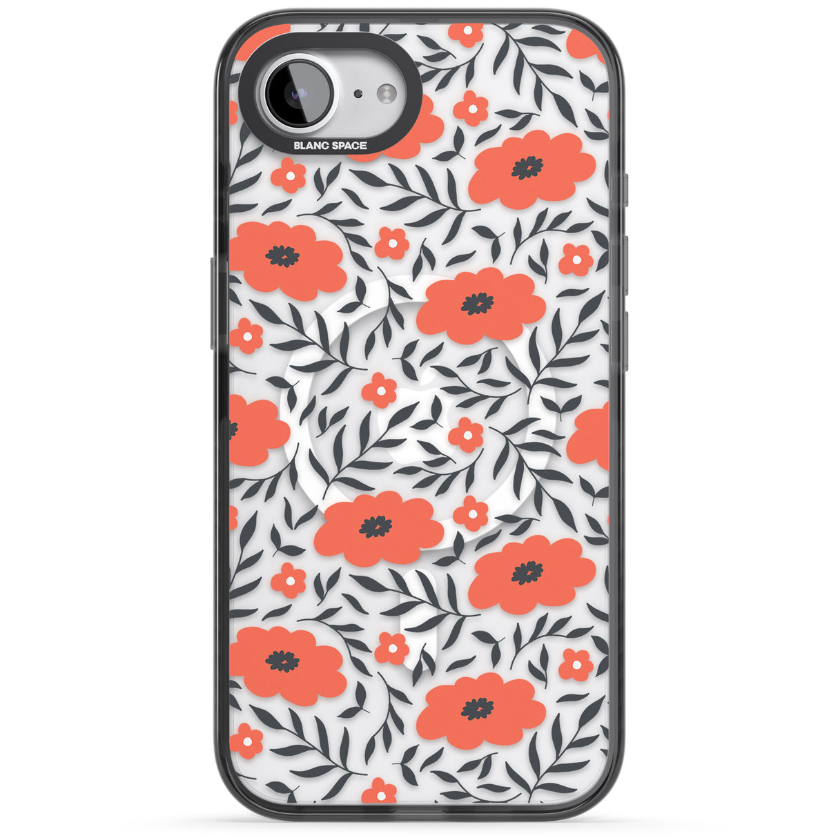 Red Poppy Transparent Floral