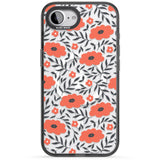 Red Poppy Transparent Floral