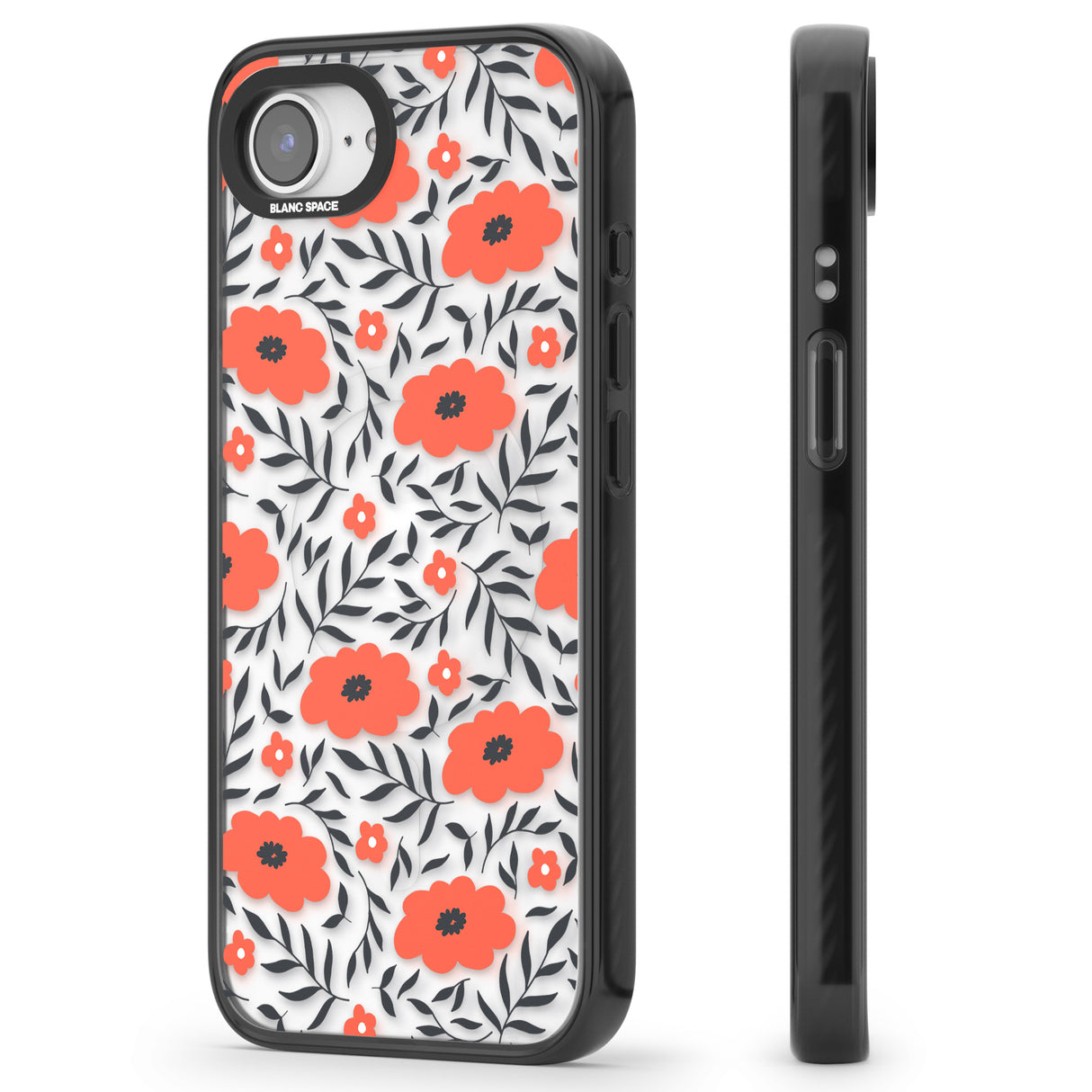 Red Poppy Transparent Floral