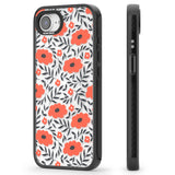 Red Poppy Transparent Floral