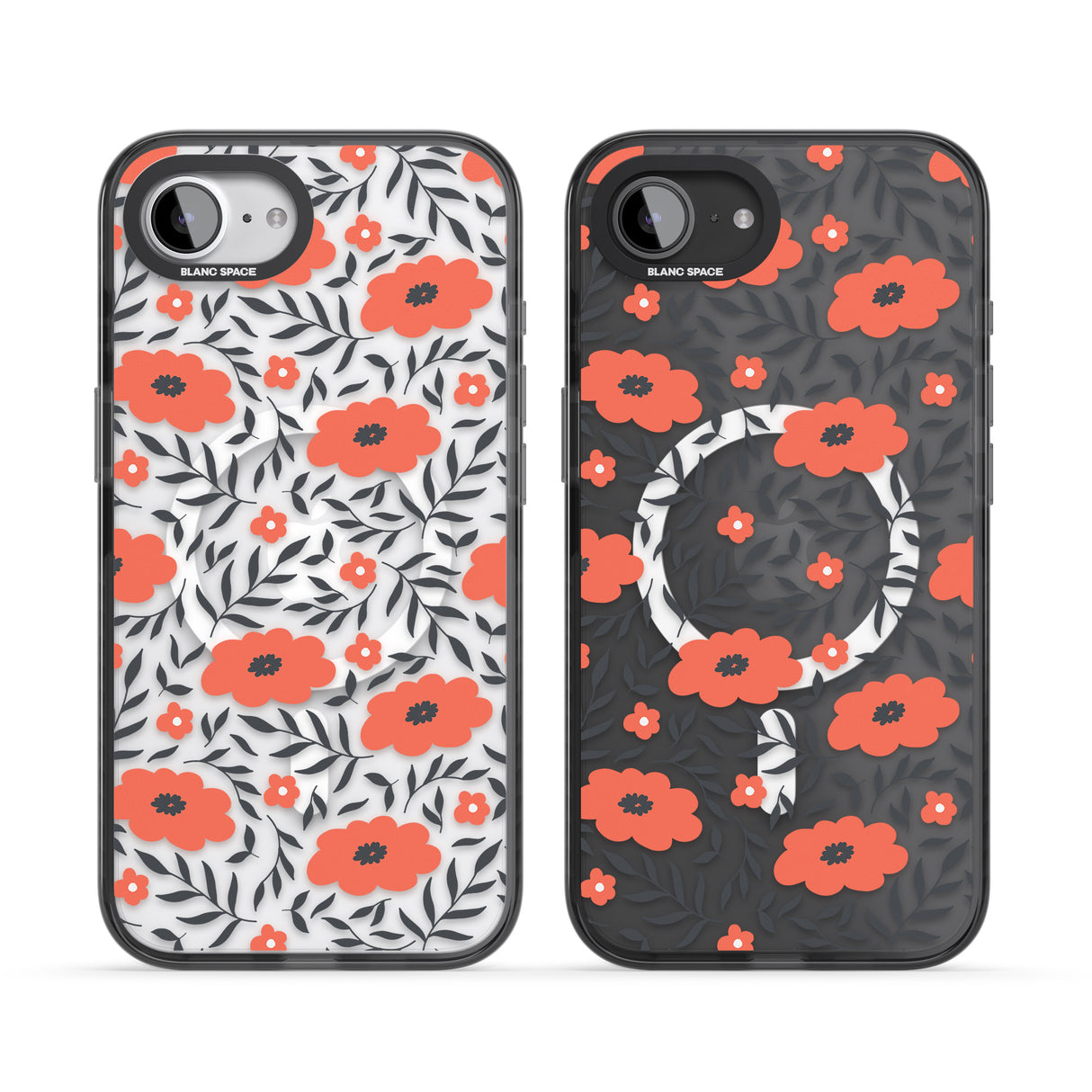 Red Poppy Transparent Floral