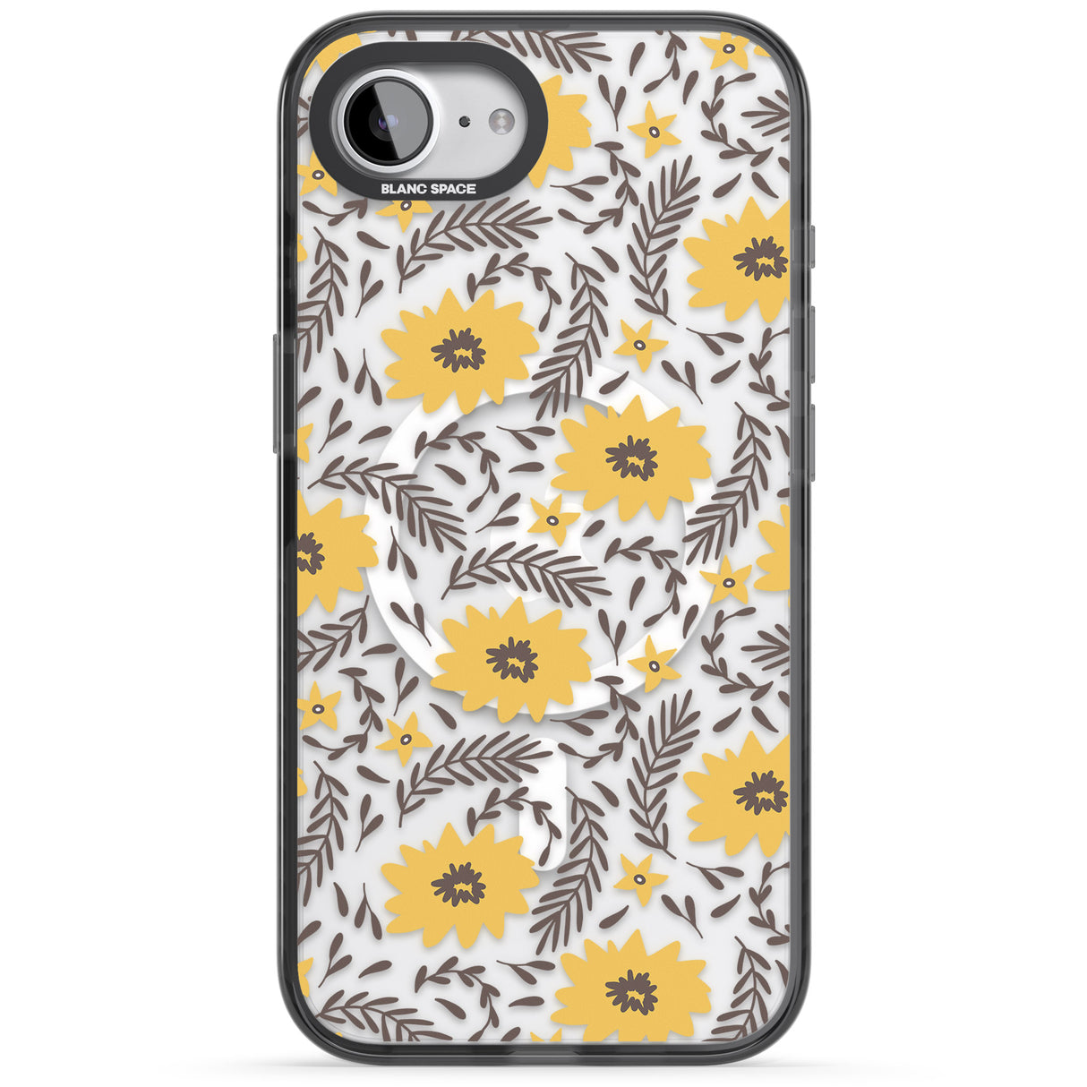 Yellow Blossoms Transparent Floral