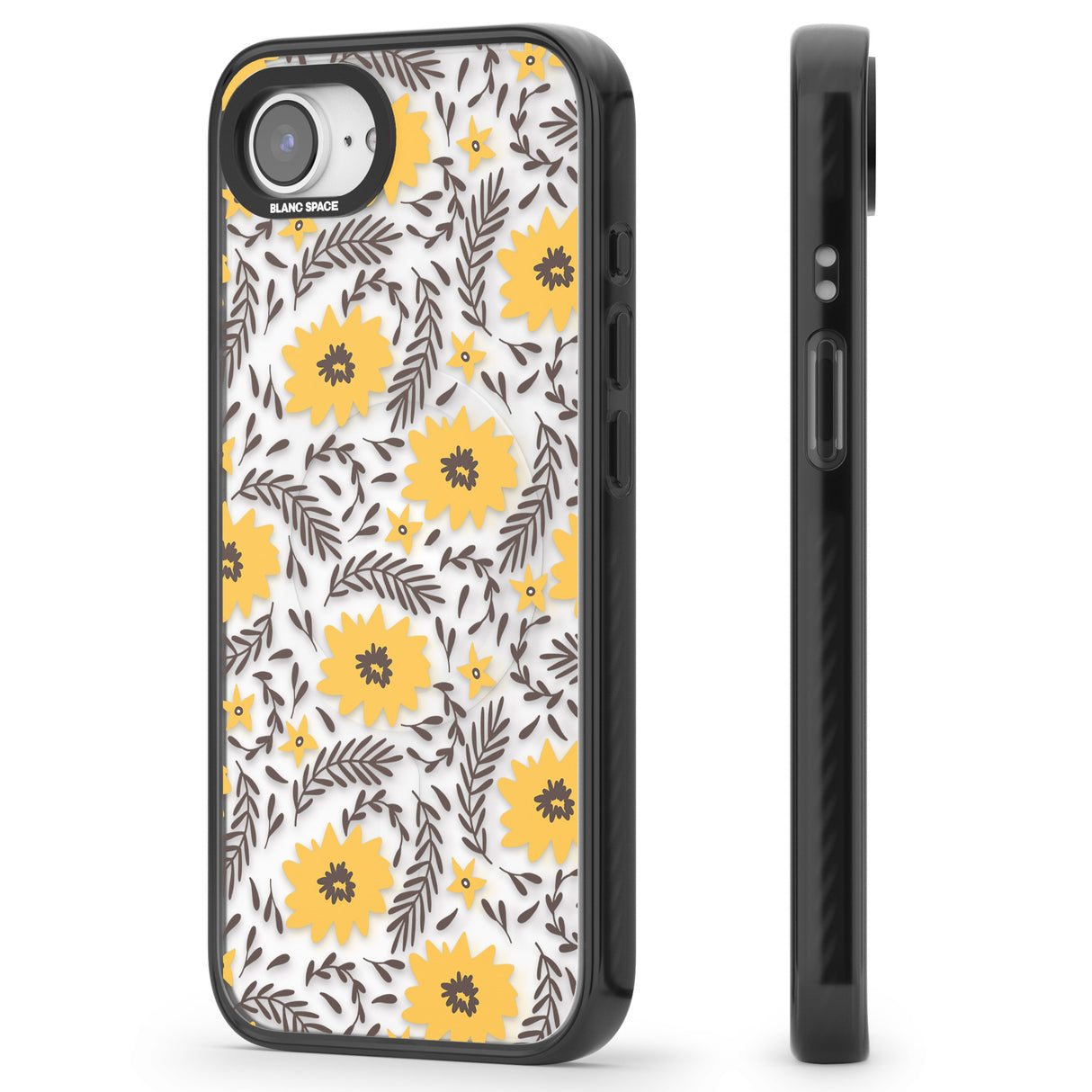 Yellow Blossoms Transparent Floral