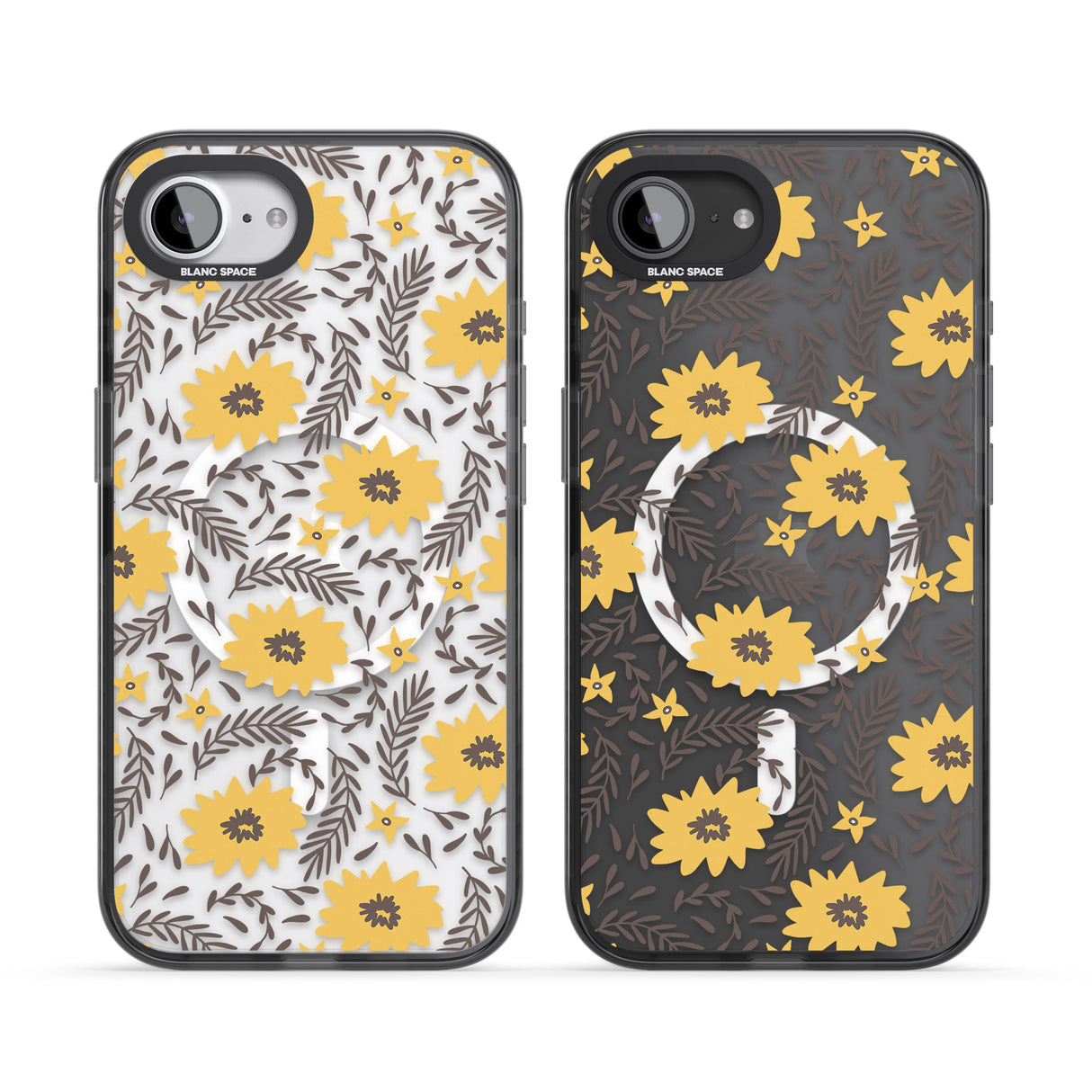 Yellow Blossoms Transparent Floral