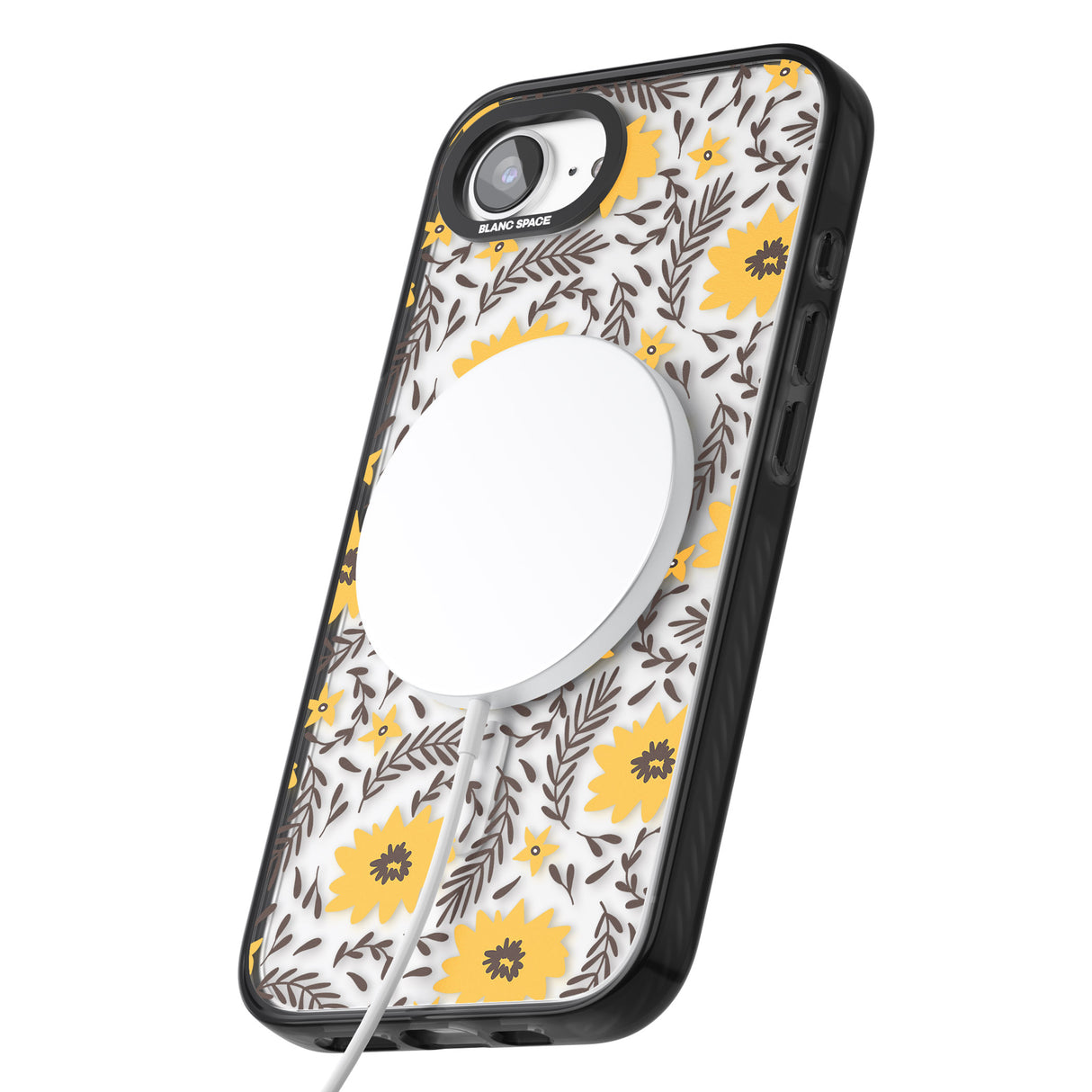 Yellow Blossoms Transparent Floral