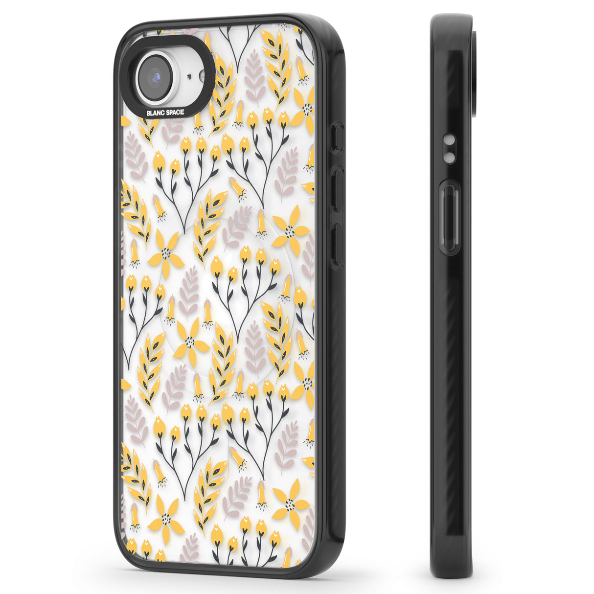 Yellow Leaves Transparent Floral
