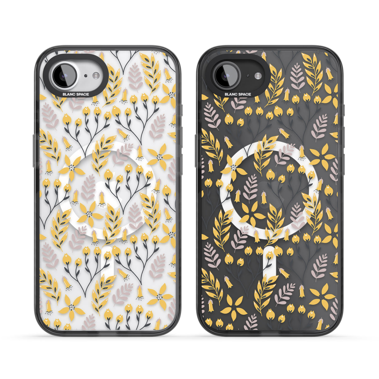 Yellow Leaves Transparent Floral