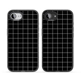 Simplistic Large Grid Pattern Black