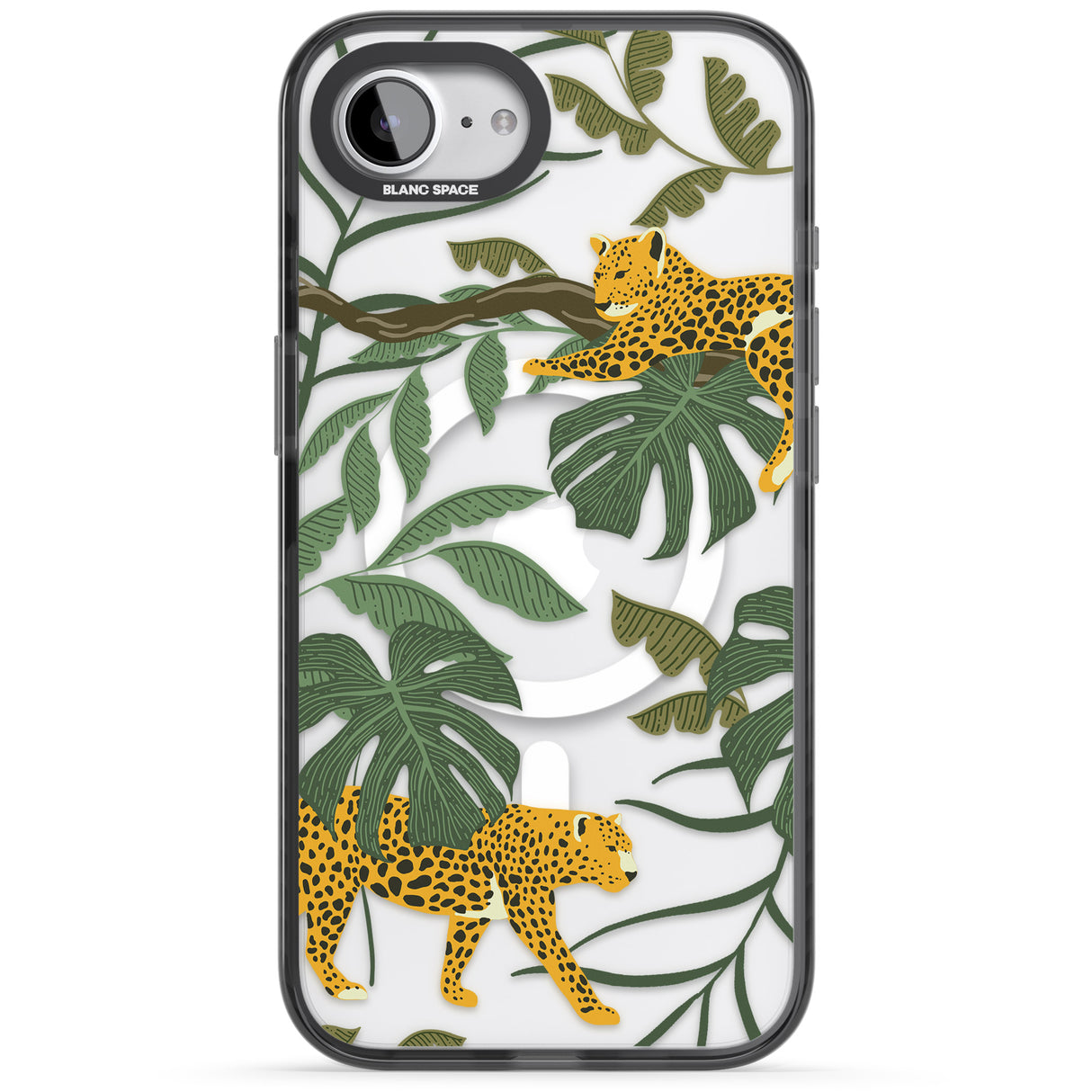 Two Jaguars & Foliage Jungle Cat Pattern