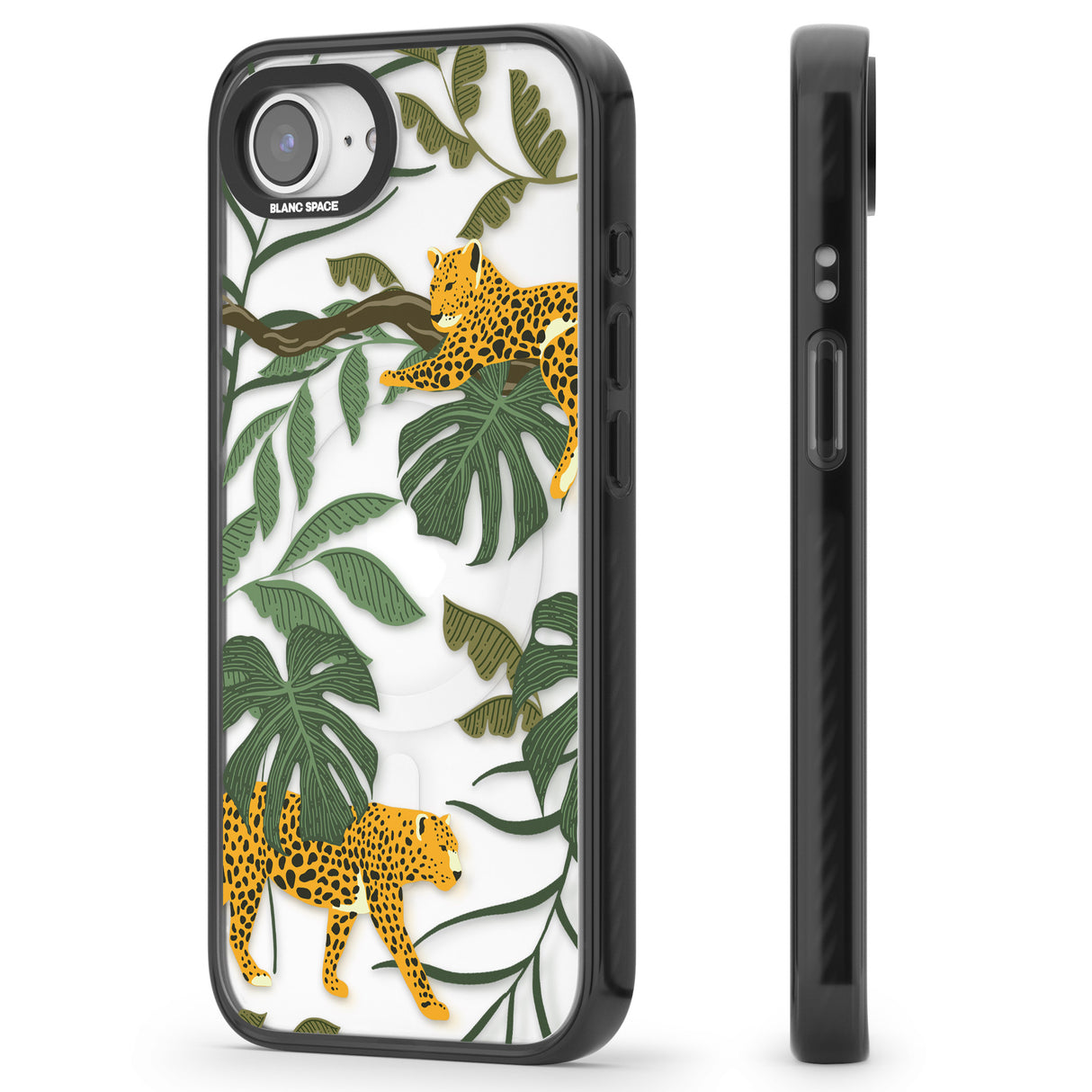 Two Jaguars & Foliage Jungle Cat Pattern