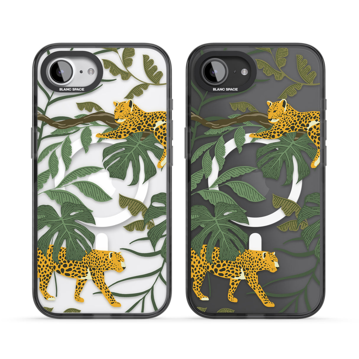 Two Jaguars & Foliage Jungle Cat Pattern