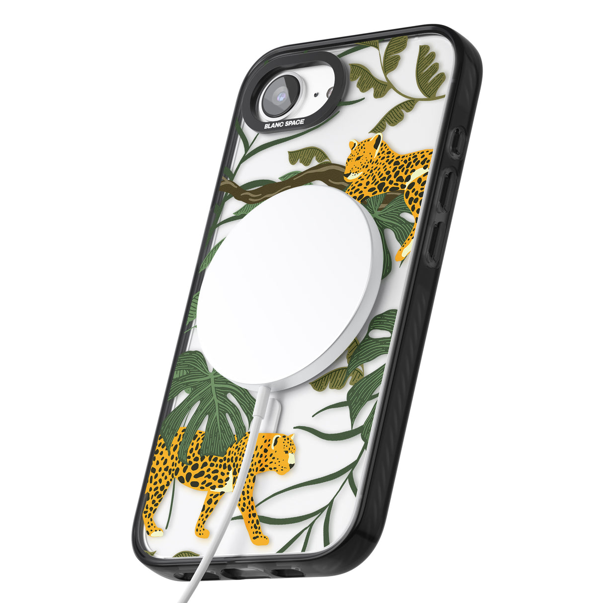 Two Jaguars & Foliage Jungle Cat Pattern