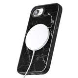 Bold Black Marble with White Texture