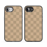 BEIGE CHECKERED