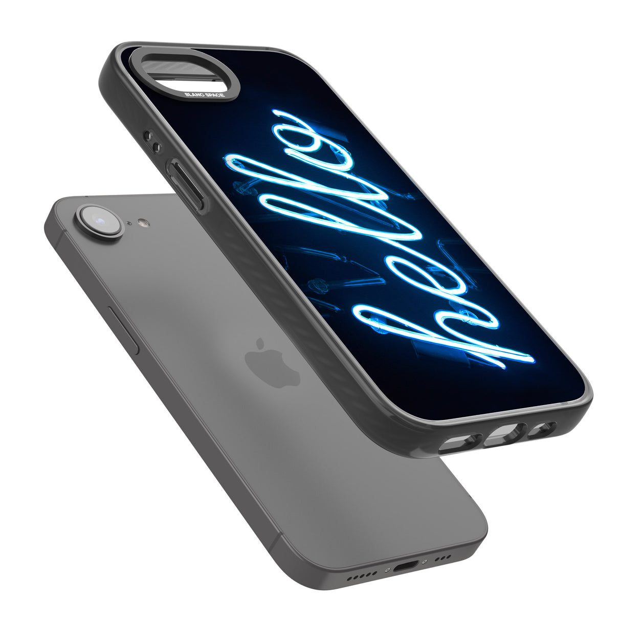 "Hello" Blue Cursive Neon Sign