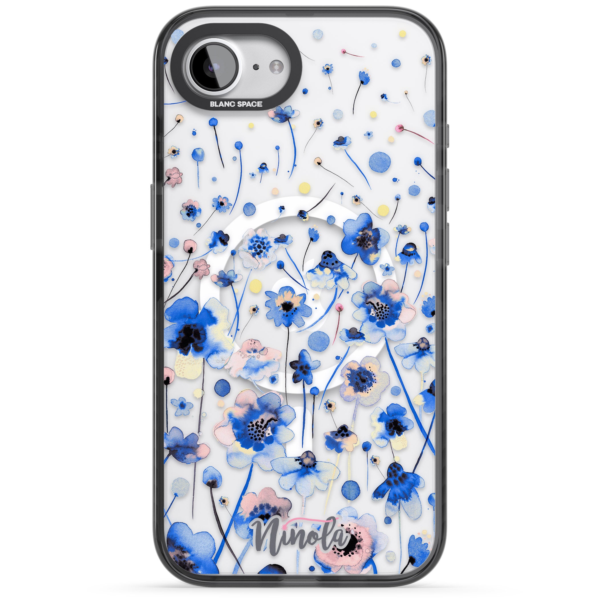 Ink Flowers Blue