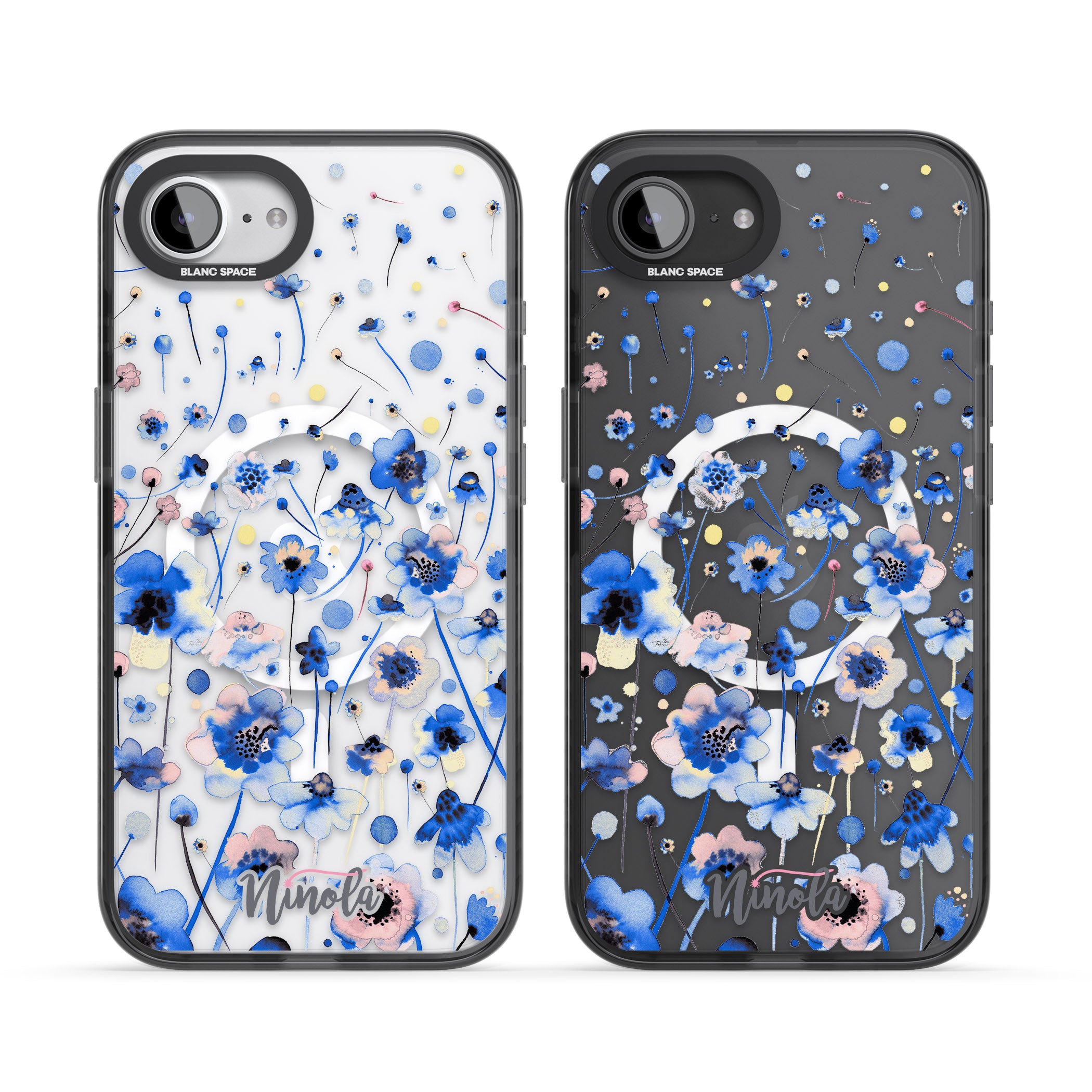 Ink Flowers Blue