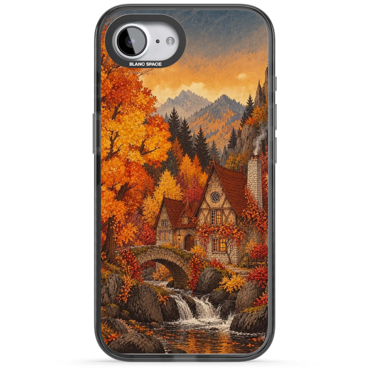 Auburn Cottage iPhone case | Black Impact Magsafe case for iPhone 16e, iPhone 17e