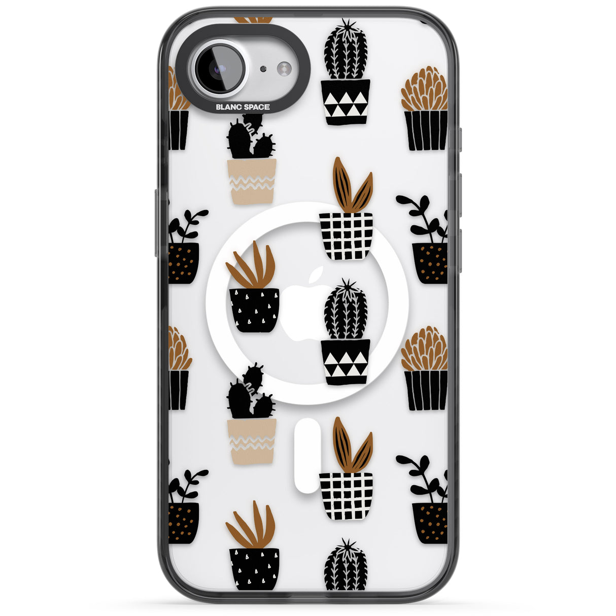 Large Mixed Plants Pattern - Clear