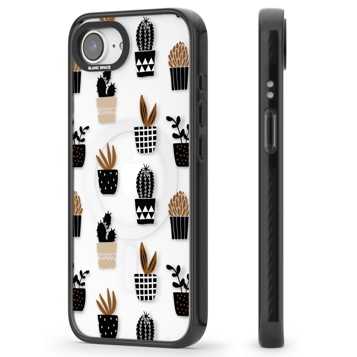 Large Mixed Plants Pattern - Clear