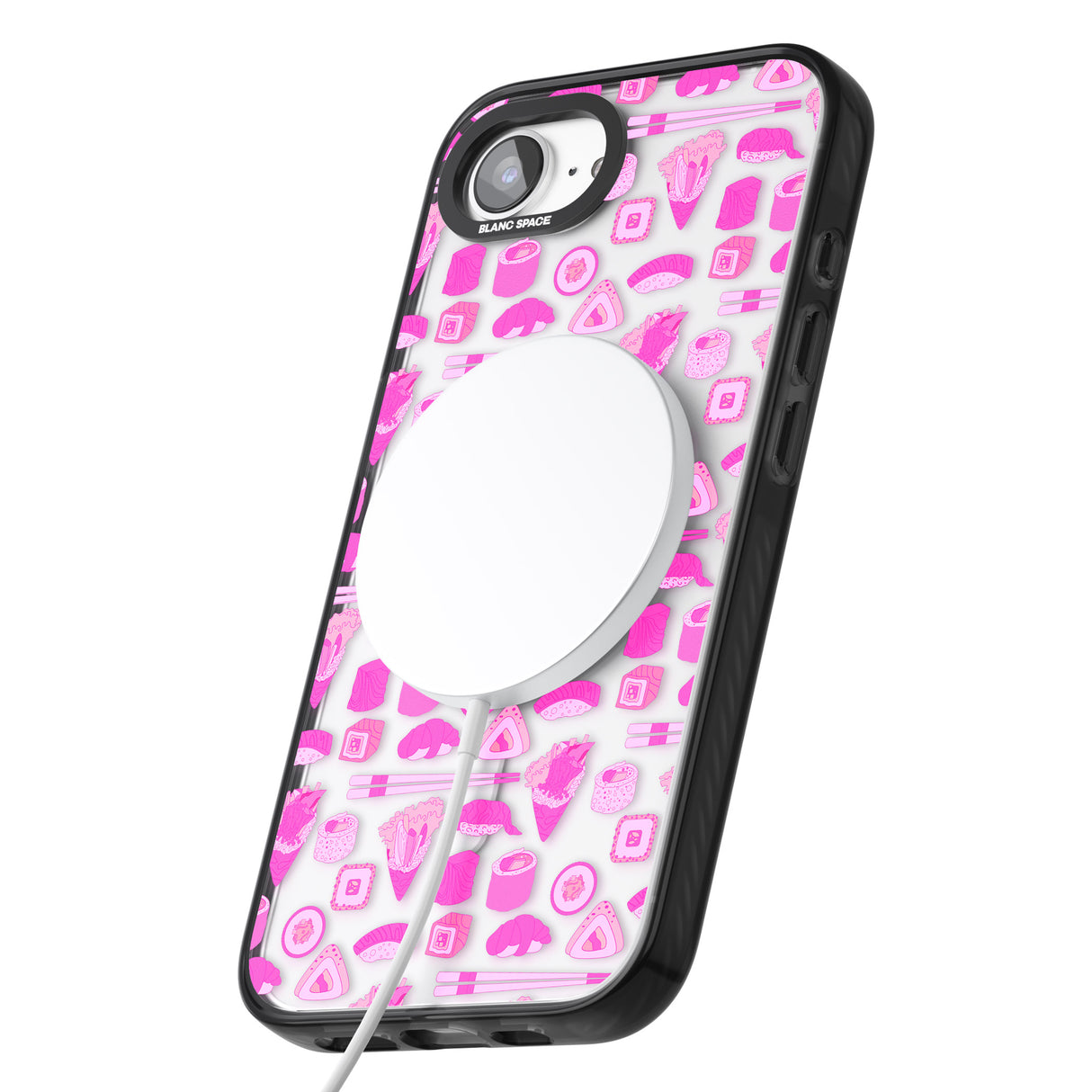 Bright Pink Sushi Pattern