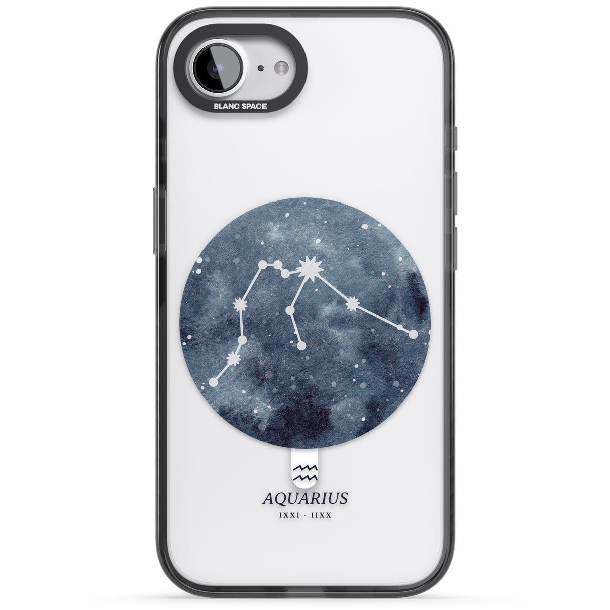 Aquarius Zodiac Transparent Design - Blue
