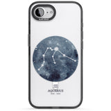Aquarius Zodiac Transparent Design - Blue