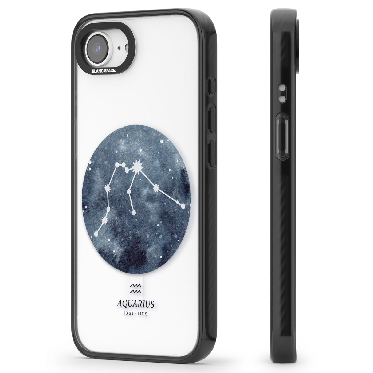 Aquarius Zodiac Transparent Design - Blue