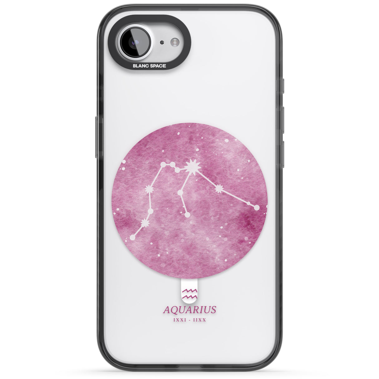 Aquarius Zodiac Transparent Design - Pink