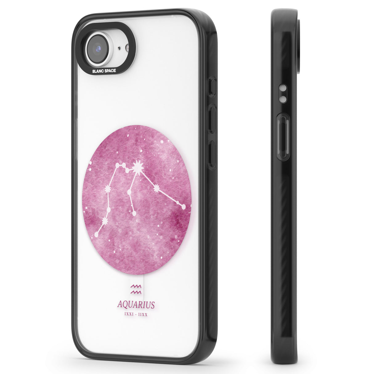 Aquarius Zodiac Transparent Design - Pink