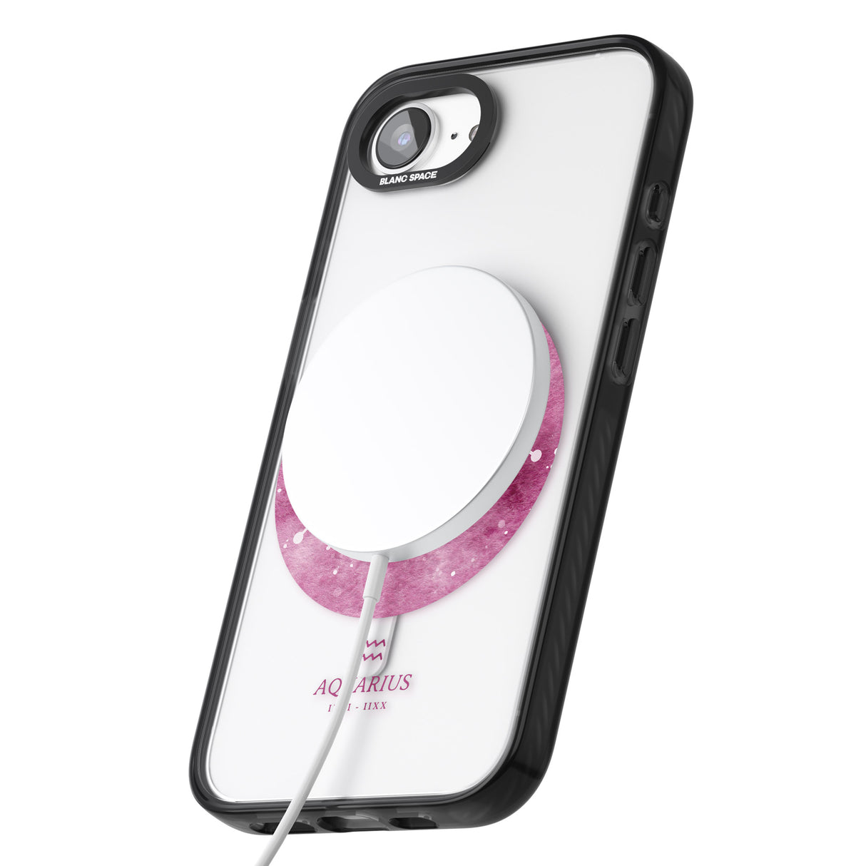 Aquarius Zodiac Transparent Design - Pink