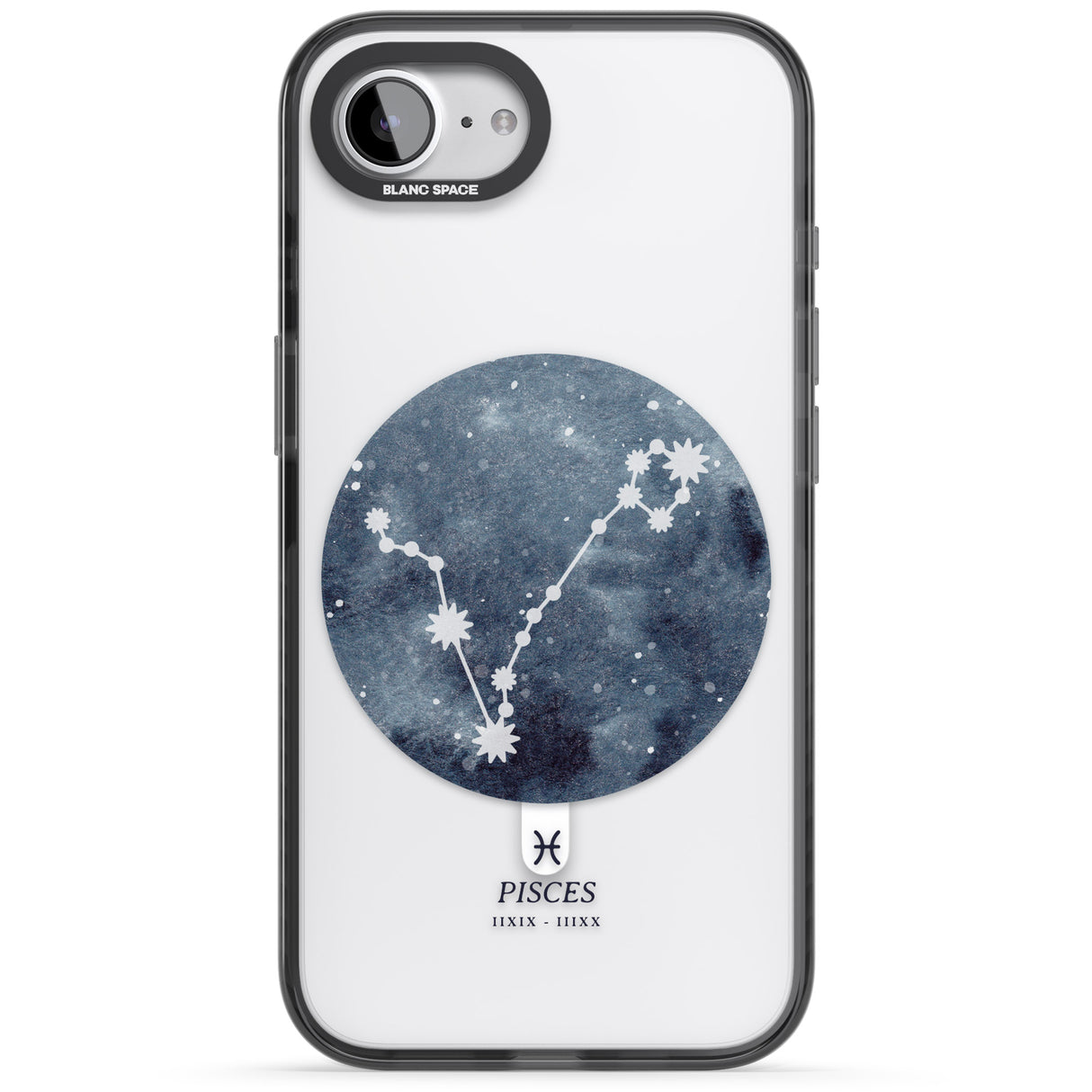 Pisces Zodiac Transparent Design - Blue