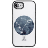 Pisces Zodiac Transparent Design - Blue