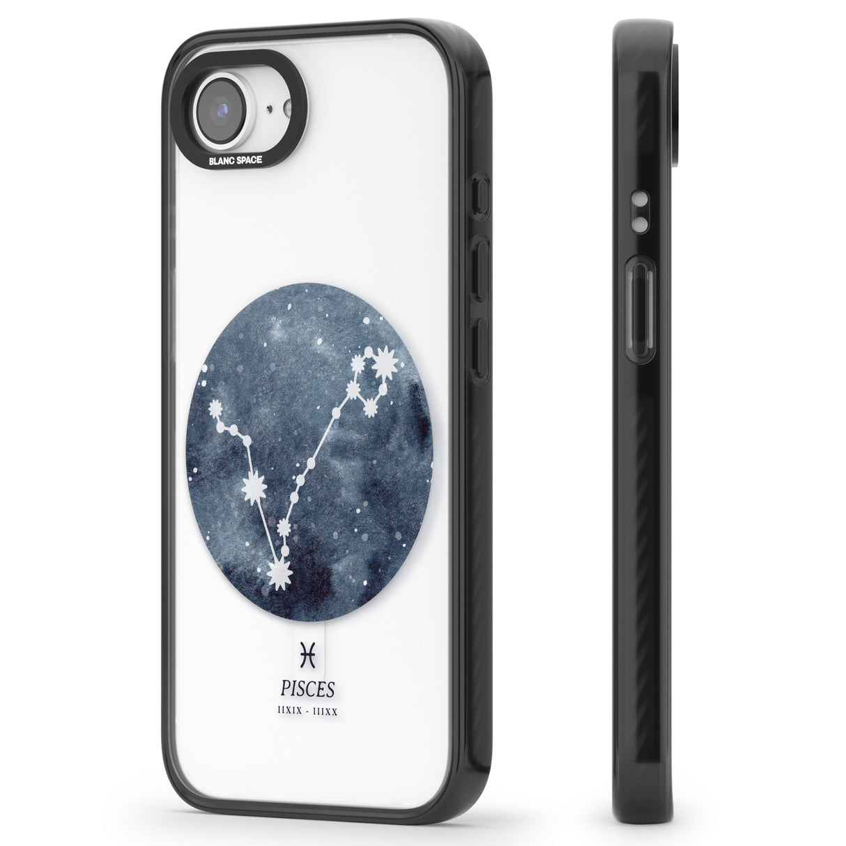 Pisces Zodiac Transparent Design - Blue
