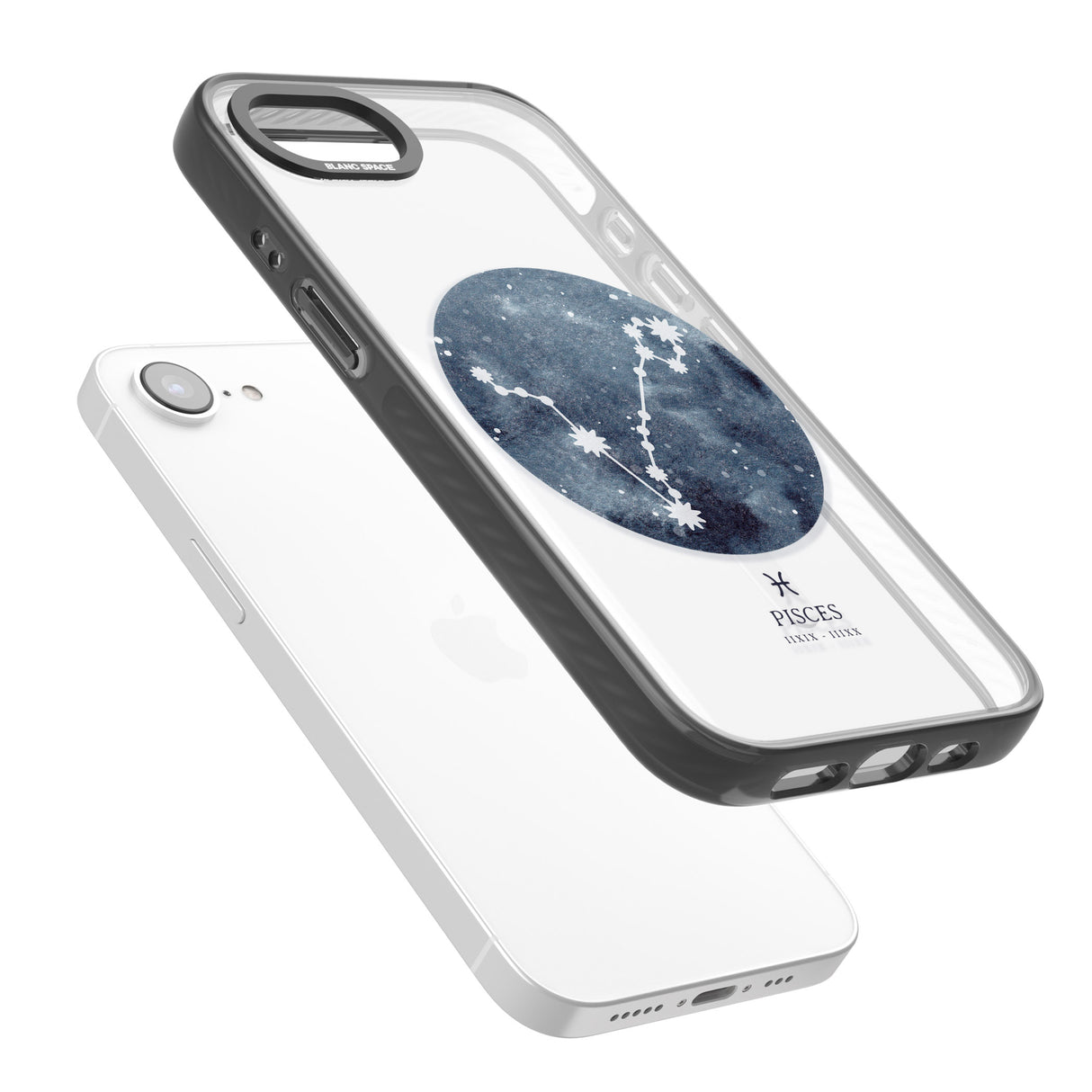 Pisces Zodiac Transparent Design - Blue