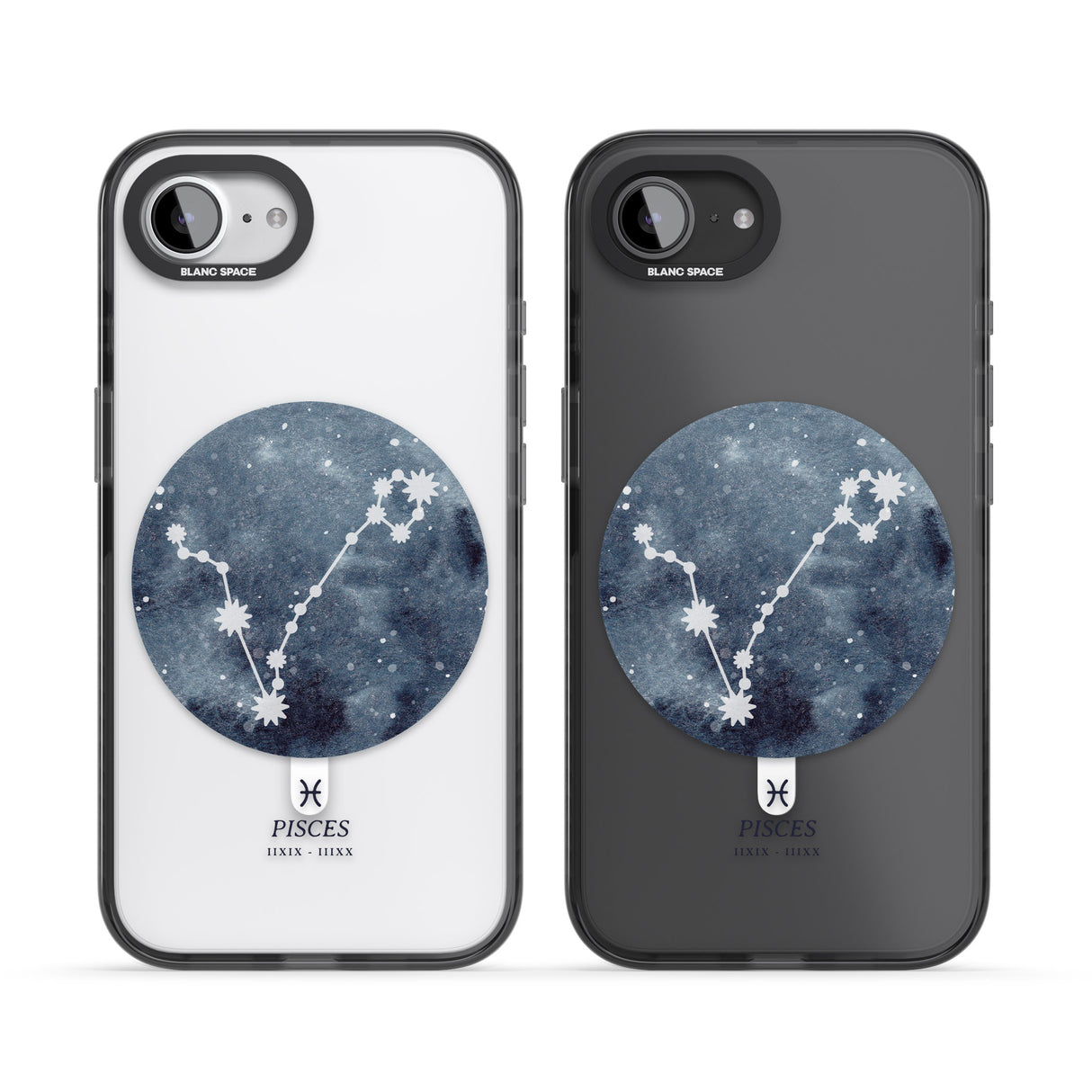 Pisces Zodiac Transparent Design - Blue