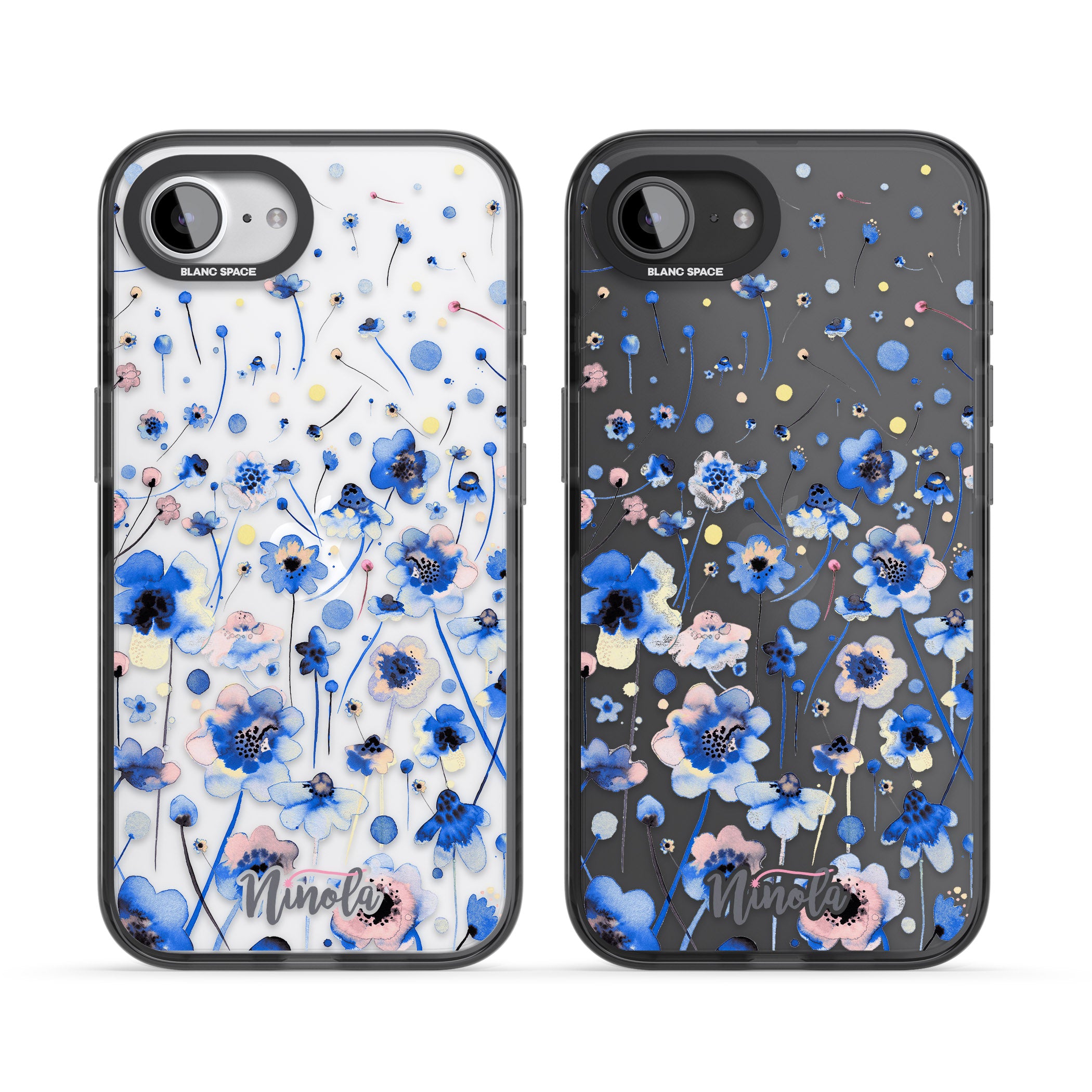 Ink Flowers Blue