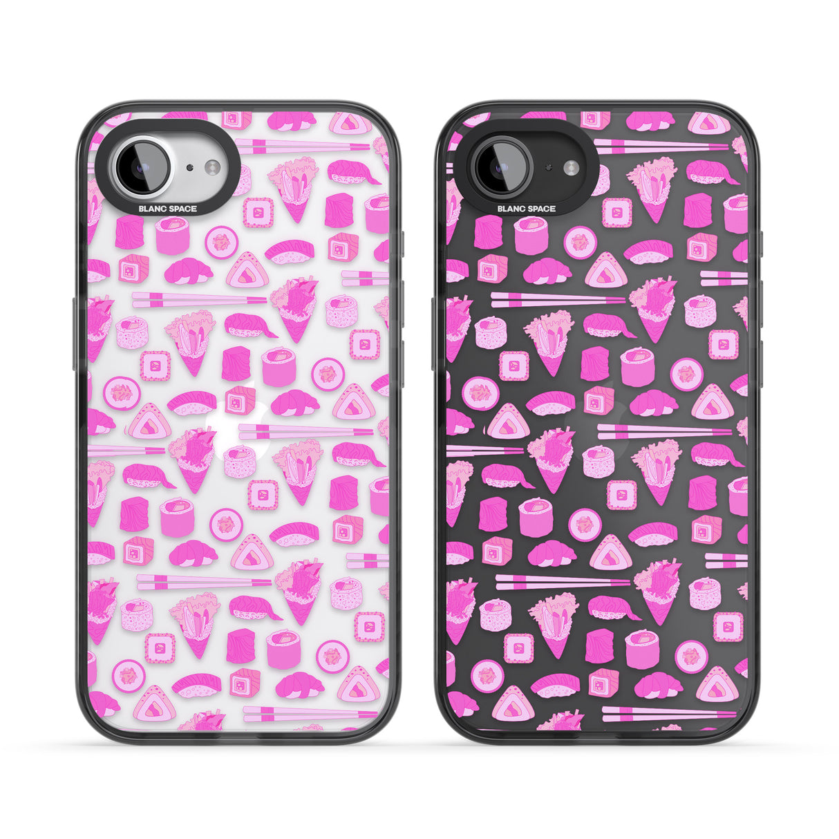 Bright Pink Sushi Pattern