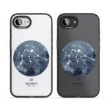 Aquarius Zodiac Transparent Design - Blue