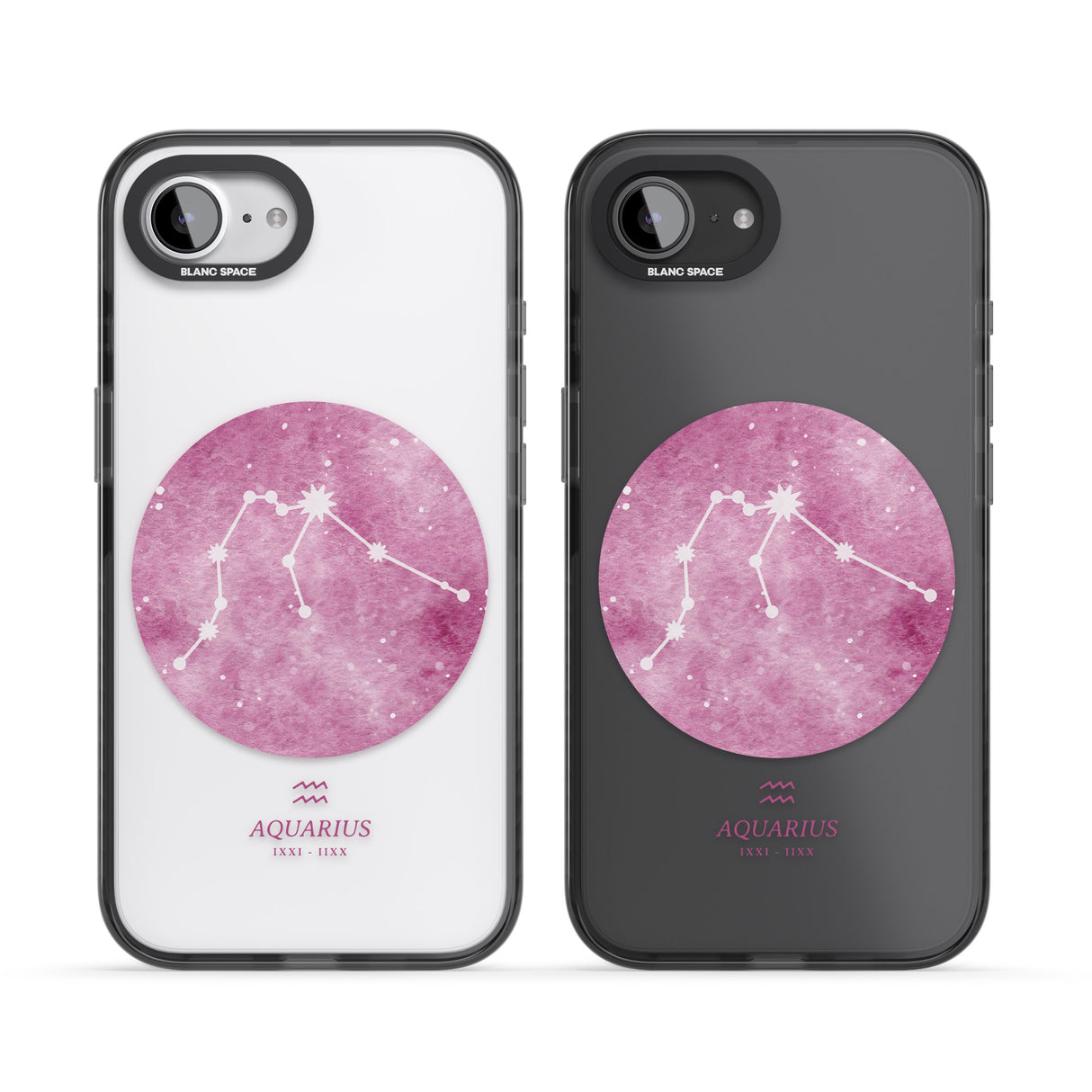 Aquarius Zodiac Transparent Design - Pink